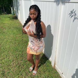 Mini halter summer dress